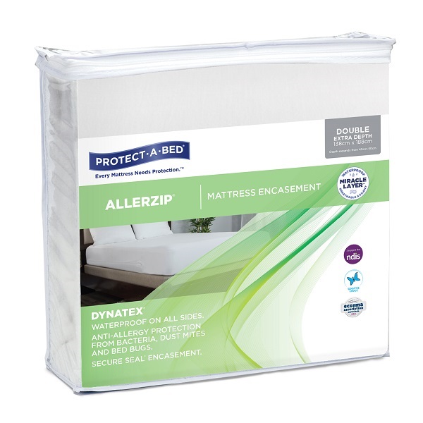 Allerzip Encased Matt Protector- Double Extra Deep