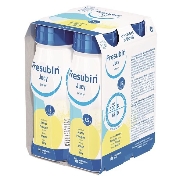 Fresubin Jucy Drink Pineapple 200mL Easybottle Pkt4