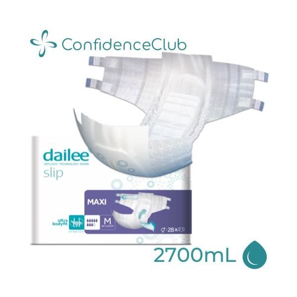 ConfidenceClub Dailee Slip Maxi M 80-145cm 2700ml Pk28