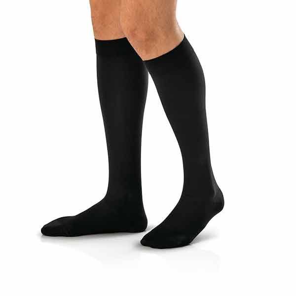 Jobst For Men Knee High Small Black Socks 20-30mmHg