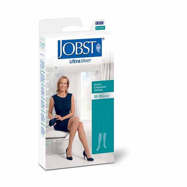 Jobst Hosiery Ultrasheer Knee Length Beige Extra Large 20-30Hg