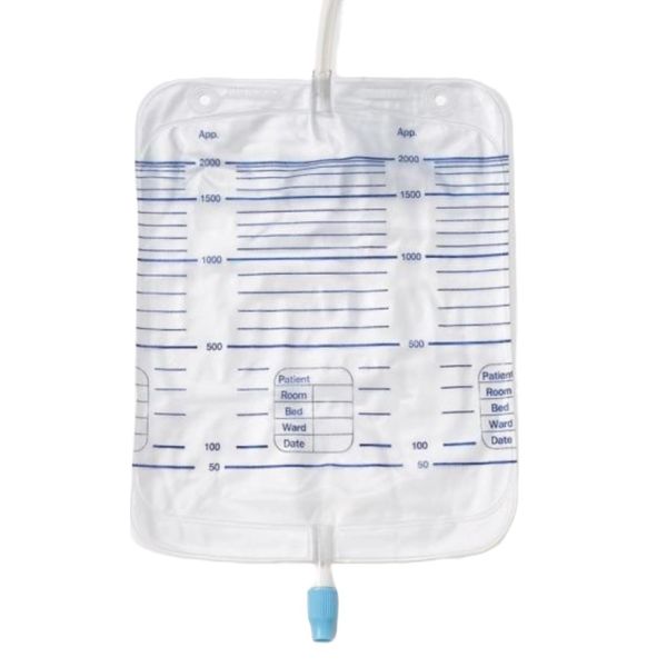 Dover Drain Bag 120cm Tube Sterile 2000ml