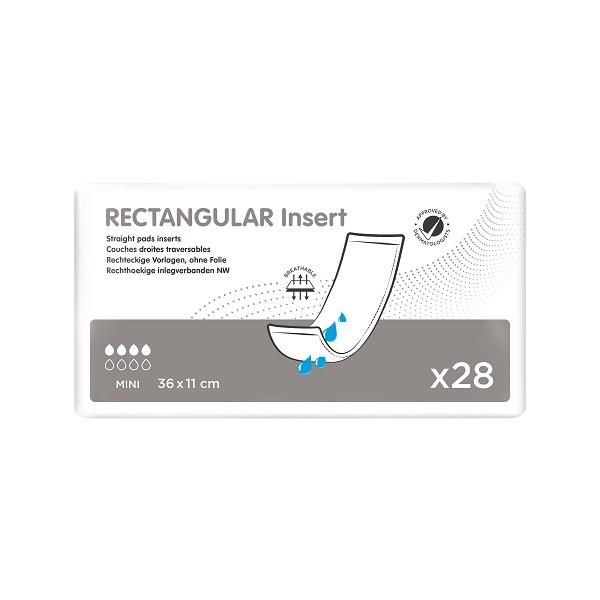Ontex Rectangular Pad Mini Insert 11x36cm 490ml Pk28