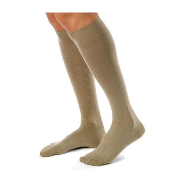 JOBST For Men Casual Knee High Large Khaki 15-20mmHg