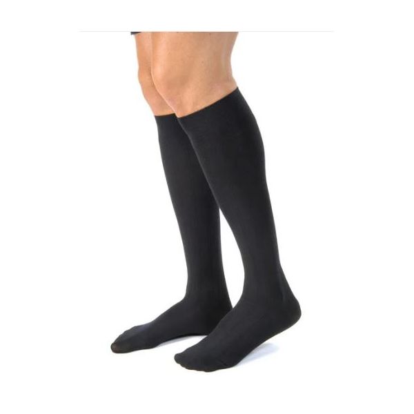 JOBST For Men Casual Knee High Extra Large Black 15-20mmHg