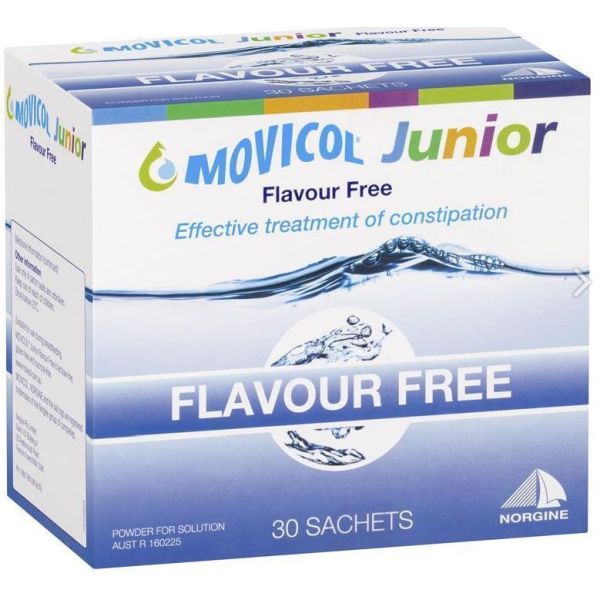 Movicol Junior Flavour Free Sachet 6.9mg Box 30