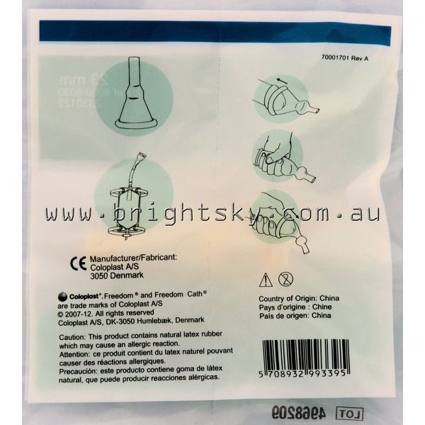 Freedom Catheter Self Adhesive Latex External 23mm