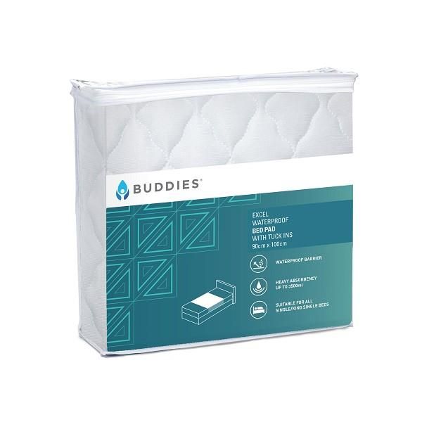 Buddies Bed Pad Excel White Non-Slip 3500ml