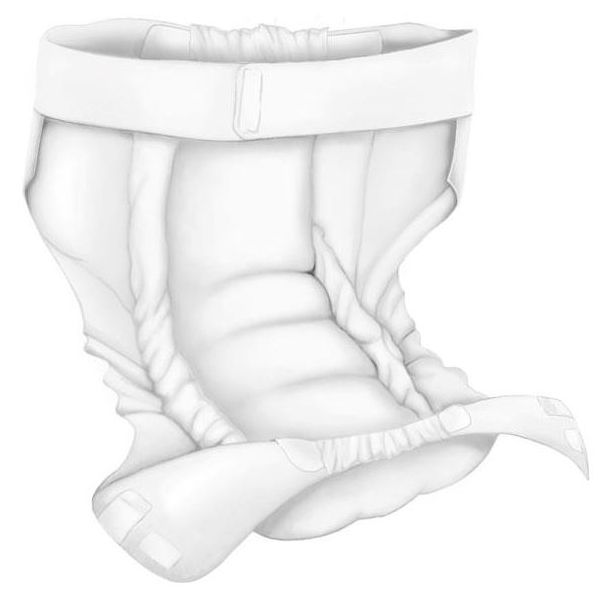 Abri-Wing L1 Waist 90-135cm 2050ml Pk15