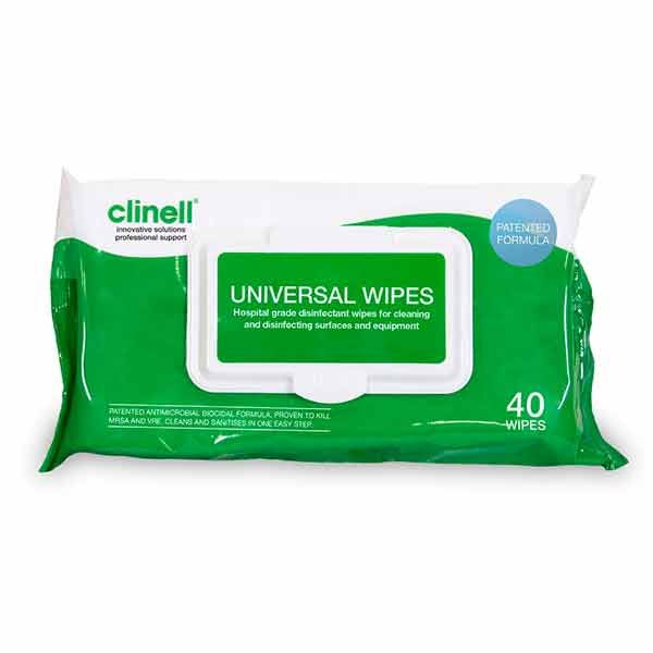 Clinell Universal Wipes Pack 40