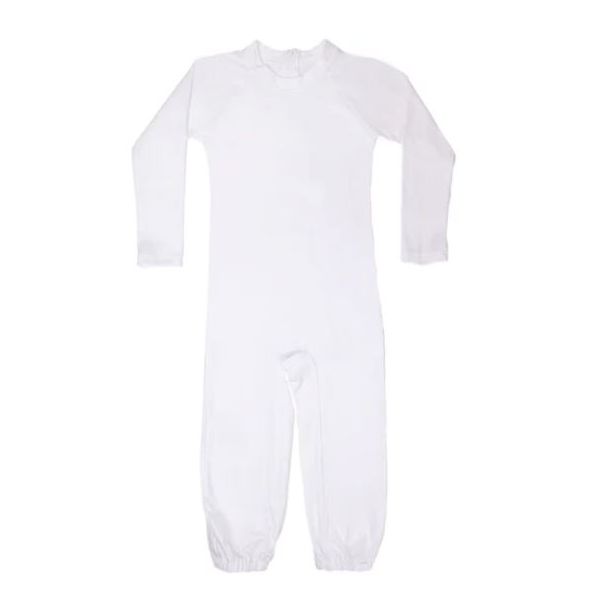 MiNappi Body Suit Long Sleeve/Long Leg Size Medium White