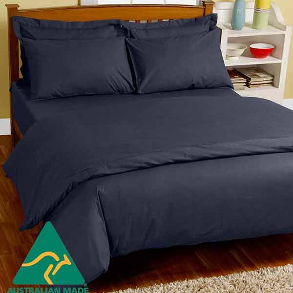 Waterproof Doona Cover  Navy Blue  Single