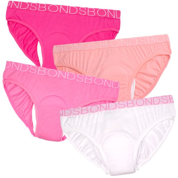 MiNappi +Bonds Girls Hipster Size 14-16  400ml  Assorted