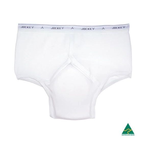 Minappi Jockey Mens Y Front Size 22 White 100cm 300ml