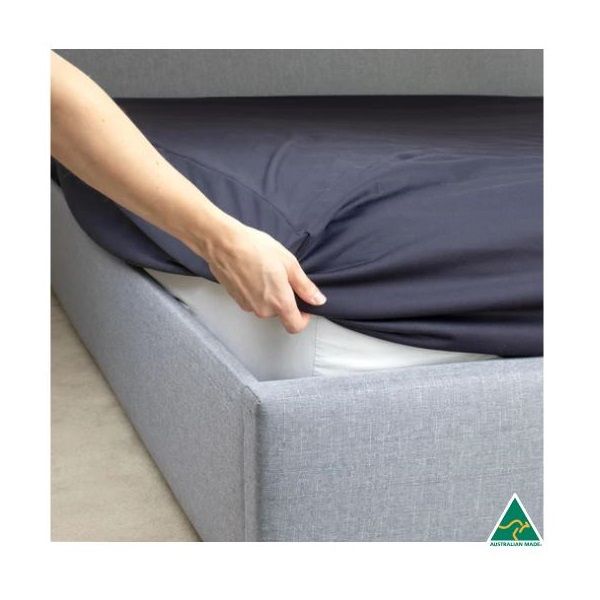 NightNDay Waterproof Fitted Sheet Navy Single