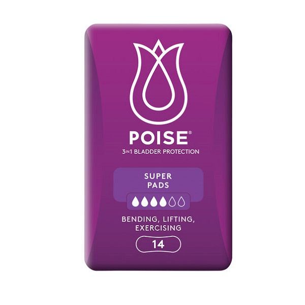 POISE PADS Super Absorbency pk 14