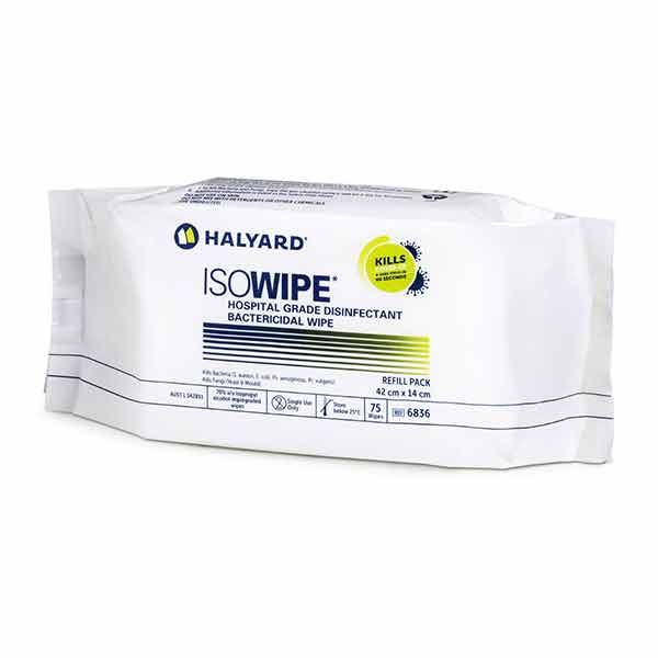 Isowipe Disinfecting Wipes Refill Pack 75