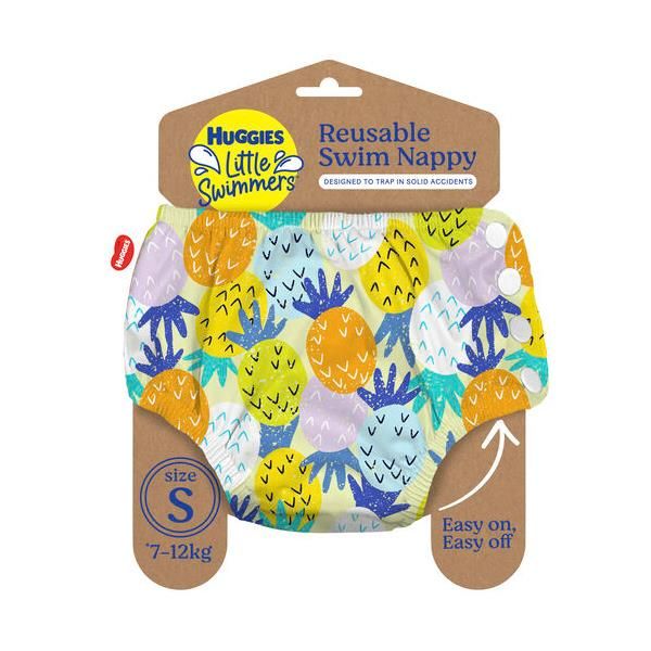 Huggies Pineapple Party Reusable Swim Pants S 7-12kg Ctn 4
