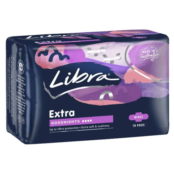 Libra Extra Goodnight Pads Pk10