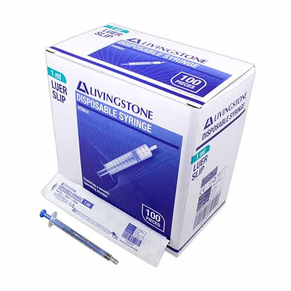 Terumo Syringe 1ml Luer Slip Box 100