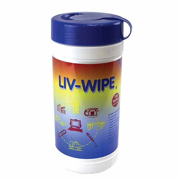 Livingstone Liv-Wipes Alcohol Wipes 21x14cm Tub 100