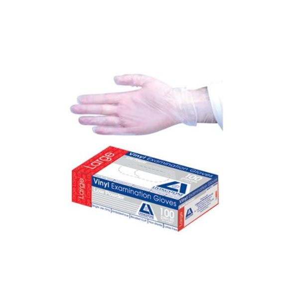 Livingstone Glove Vinyl low powder Large Pk100