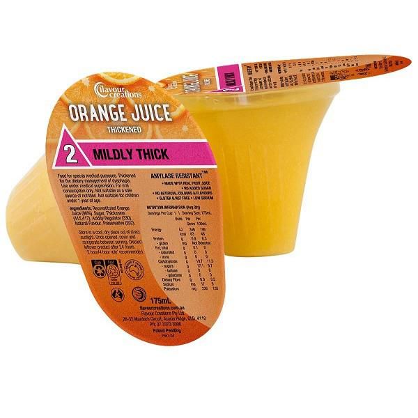 Flavour Creations Orange Juice 175mL Level 2 Mildly Thick