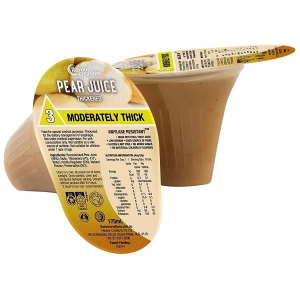Flavour Creations Pear Juice 175mL Level 3 Moderately Thick
