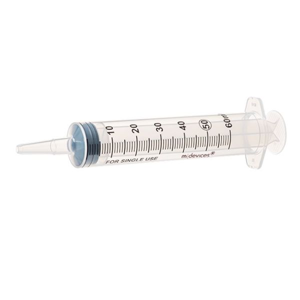 MDevices Syringe Catheter Tip 60ml Without Needle
