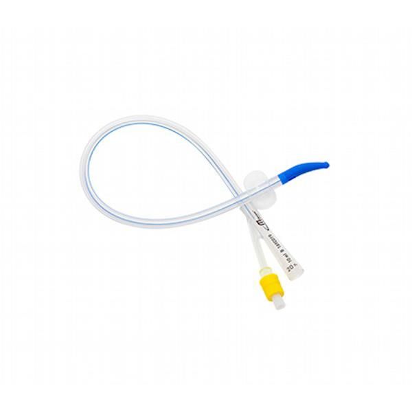 mDevices Foley Catheter Tiemann Tip Silicone 2-Way 20Fr 10mL 41cm Box 10