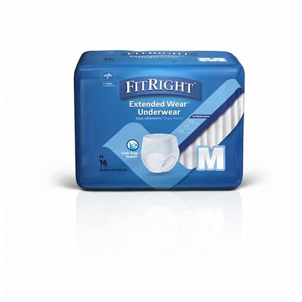 FitRight Extended Wear Underwear Medium 71-102cm Pk 16