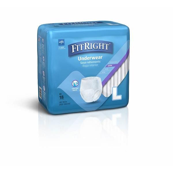 FitRight Protection Plus Super Underwear Large 102-142cm Pk 18