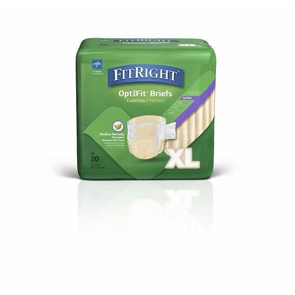 Fitright Remedy Briefs Extra Large 150-168cm Pack 20