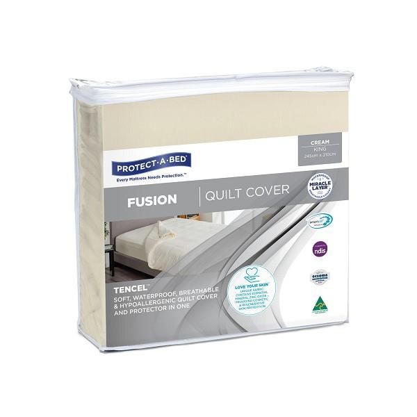 Protect-A-Bed Fusion Quilt Cover Cream King