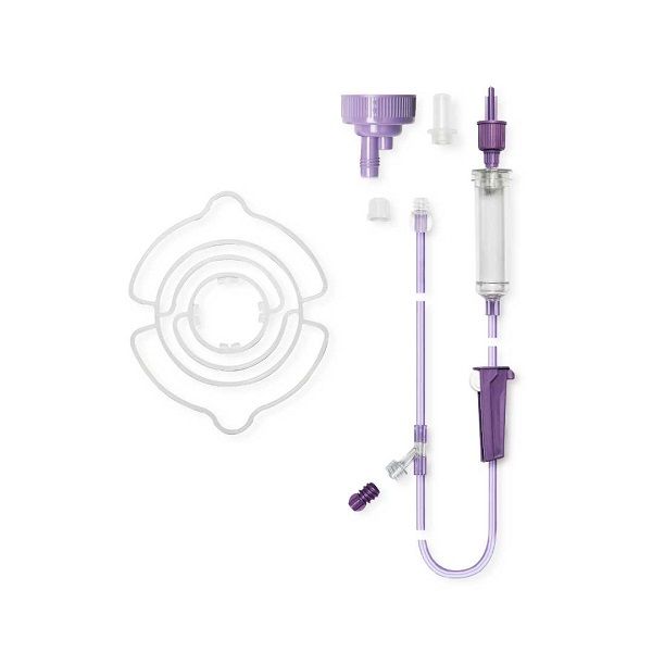 Flocare Gravity Pack And Bottle Set Y-Port and drip chamber