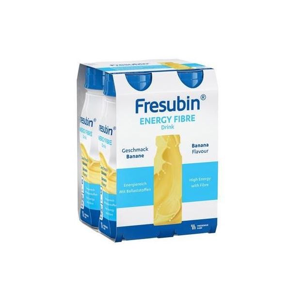 Fresubin Energy Fibre Drink Banana 200mL Easybottle Pack 4