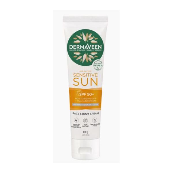 Dermaveen Daily Nourish Sun Sensitive Body Moist SPF50+ 100g