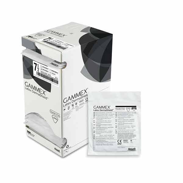 Ansell Gammex Latex Dermashield PF Glove Sterile 6.5 Box 50