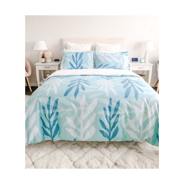 Staydry Durabreathe Botanica Blue Cover Double Bed
