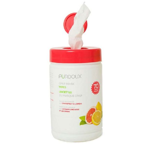 Purdoux Grapefruit and Lemon scented Wipes Canister 70