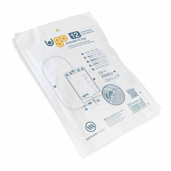 Ugo 12 Drainage Bag 2L Sterile 90cm Tube Lever Tap