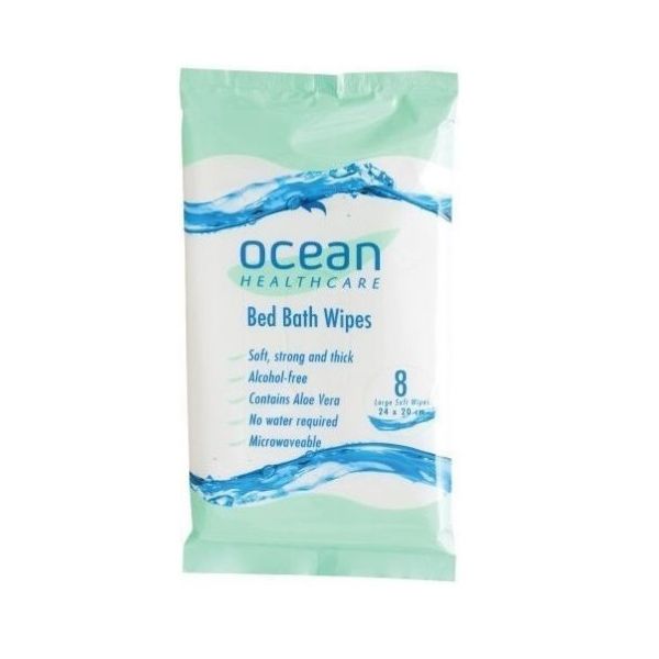 Ocean Bed Bath Wipes 24x20cm Pk8