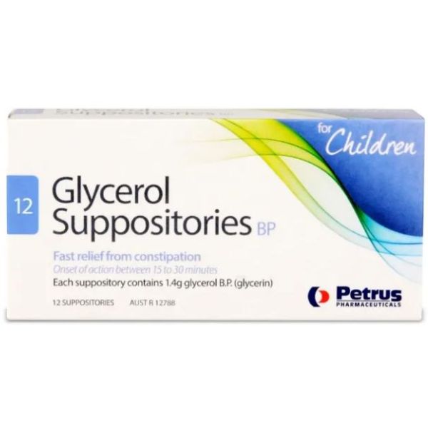 Petrus Glycerol Suppositories Child Pack 12