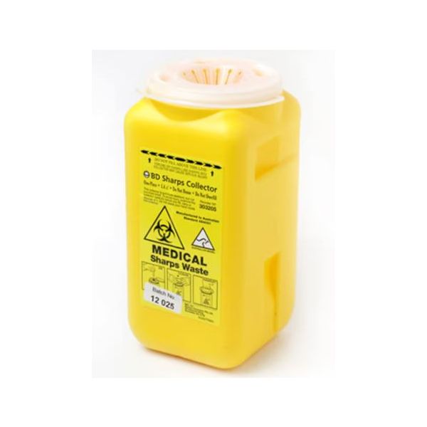 BD Sharps Collector  0.87L Yellow Container
