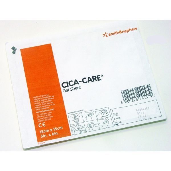 Cica-Care Adhesive Silicon Gel Sheet 12x15cm