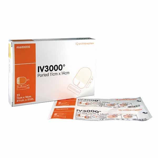IV3000 Ported PICC Catheter Dressing 11x14cm Box 25