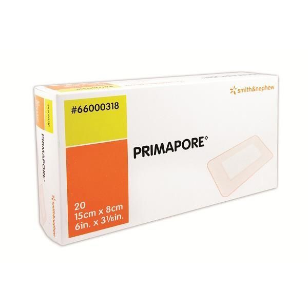 Primapore And Melolin Adhesive Dressing 8x15cm