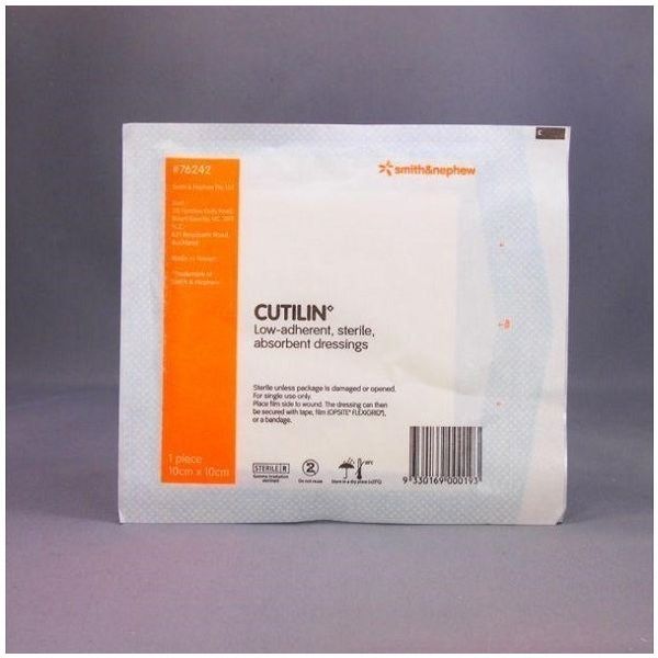 Cutilin Low Adhesive Sterile Dressing 10x10cm