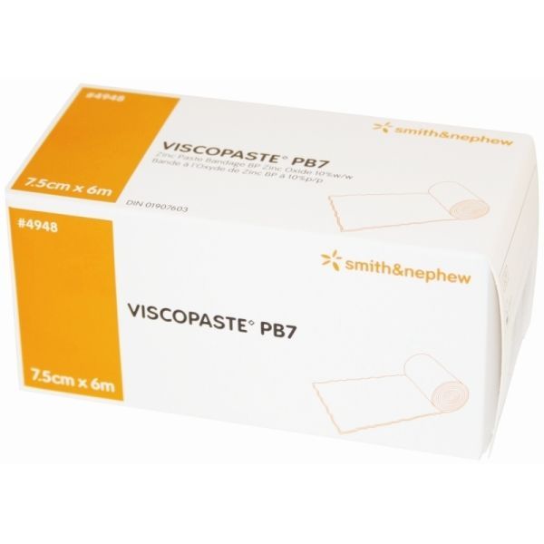 Viscopaste Zinc Paste Bandage 7.5cmx6m