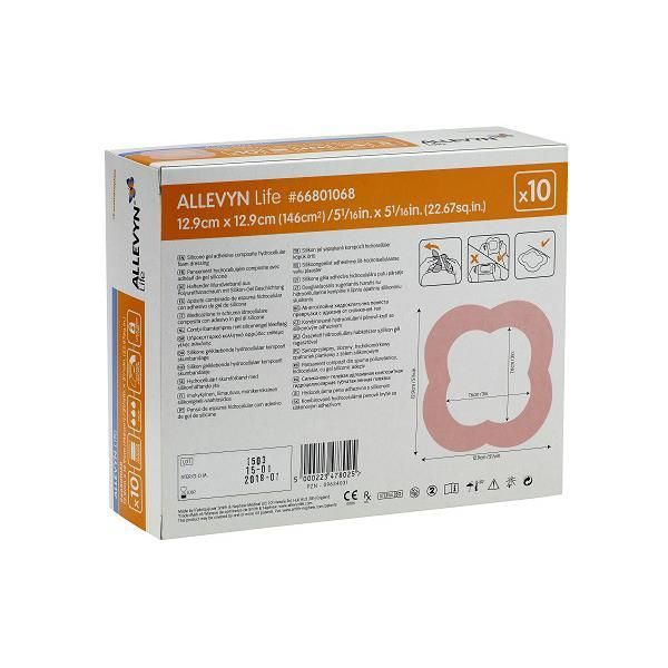 Allevyn Life Adhesive Foam Medium 12.9x12.9cm - Image 2